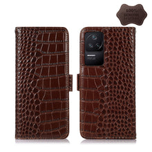 Load image into Gallery viewer, Crocodile Top Layer Cowhide Leather Phone Case, For Xiaomi Redmi 10C / 10 India, For Xiaomi Redmi K40S, For Xiaomi Redmi K50 / K50 Pro, For Xiaomi Redmi K50 Gaming, For Xiaomi Redmi Note 11 4G/11S 4G Global, For Xiaomi Redmi Note 11 Pro 4G / 5G Global ...