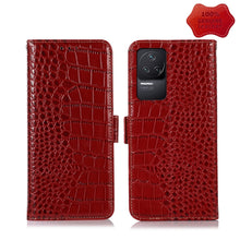 Load image into Gallery viewer, Crocodile Top Layer Cowhide Leather Phone Case, For Xiaomi Redmi 10C / 10 India, For Xiaomi Redmi K40S, For Xiaomi Redmi K50 / K50 Pro, For Xiaomi Redmi K50 Gaming, For Xiaomi Redmi Note 11 4G/11S 4G Global, For Xiaomi Redmi Note 11 Pro 4G / 5G Global ...