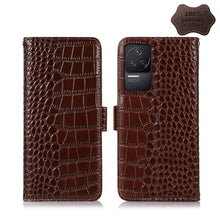 Load image into Gallery viewer, Crocodile Top Layer Cowhide Leather Phone Case, For Xiaomi Redmi 10C / 10 India, For Xiaomi Redmi K40S, For Xiaomi Redmi K50 / K50 Pro, For Xiaomi Redmi K50 Gaming, For Xiaomi Redmi Note 11 4G/11S 4G Global, For Xiaomi Redmi Note 11 Pro 4G / 5G Global ...