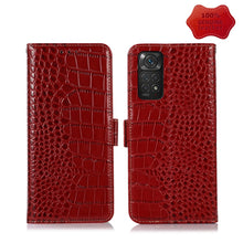 Load image into Gallery viewer, Crocodile Top Layer Cowhide Leather Phone Case, For Xiaomi Redmi 10C / 10 India, For Xiaomi Redmi K40S, For Xiaomi Redmi K50 / K50 Pro, For Xiaomi Redmi K50 Gaming, For Xiaomi Redmi Note 11 4G/11S 4G Global, For Xiaomi Redmi Note 11 Pro 4G / 5G Global ...