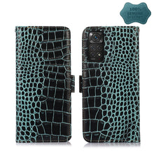 Load image into Gallery viewer, Crocodile Top Layer Cowhide Leather Phone Case, For Xiaomi Redmi 10C / 10 India, For Xiaomi Redmi K40S, For Xiaomi Redmi K50 / K50 Pro, For Xiaomi Redmi K50 Gaming, For Xiaomi Redmi Note 11 4G/11S 4G Global, For Xiaomi Redmi Note 11 Pro 4G / 5G Global ...