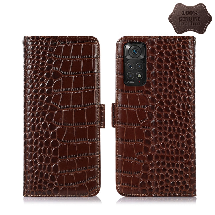 Crocodile Top Layer Cowhide Leather Phone Case, For Xiaomi Redmi 10C / 10 India, For Xiaomi Redmi K40S, For Xiaomi Redmi K50 / K50 Pro, For Xiaomi Redmi K50 Gaming, For Xiaomi Redmi Note 11 4G/11S 4G Global, For Xiaomi Redmi Note 11 Pro 4G / 5G Global ...