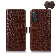 Load image into Gallery viewer, Crocodile Top Layer Cowhide Leather Phone Case, For Xiaomi Redmi 10C / 10 India, For Xiaomi Redmi K40S, For Xiaomi Redmi K50 / K50 Pro, For Xiaomi Redmi K50 Gaming, For Xiaomi Redmi Note 11 4G/11S 4G Global, For Xiaomi Redmi Note 11 Pro 4G / 5G Global ...