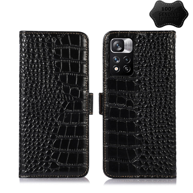 Crocodile Top Layer Cowhide Leather Phone Case, For Xiaomi Redmi 10C / 10 India, For Xiaomi Redmi K40S, For Xiaomi Redmi K50 / K50 Pro, For Xiaomi Redmi K50 Gaming, For Xiaomi Redmi Note 11 4G/11S 4G Global, For Xiaomi Redmi Note 11 Pro 4G / 5G Global ...
