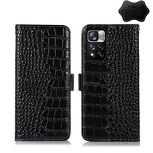 Load image into Gallery viewer, Crocodile Top Layer Cowhide Leather Phone Case, For Xiaomi Redmi 10C / 10 India, For Xiaomi Redmi K40S, For Xiaomi Redmi K50 / K50 Pro, For Xiaomi Redmi K50 Gaming, For Xiaomi Redmi Note 11 4G/11S 4G Global, For Xiaomi Redmi Note 11 Pro 4G / 5G Global ...