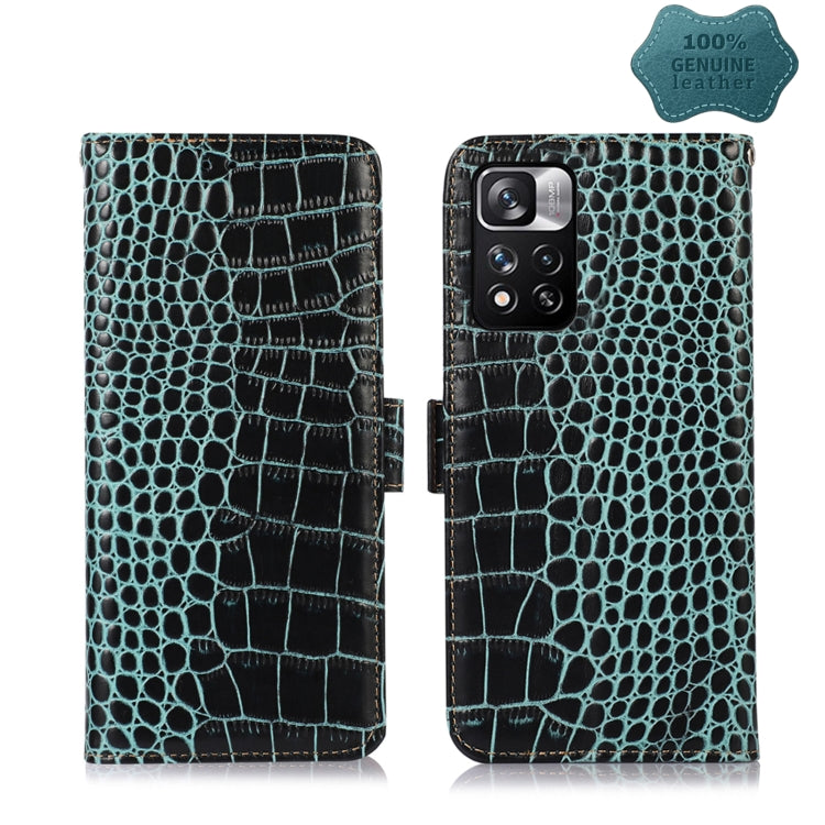 Crocodile Top Layer Cowhide Leather Phone Case, For Xiaomi Redmi 10C / 10 India, For Xiaomi Redmi K40S, For Xiaomi Redmi K50 / K50 Pro, For Xiaomi Redmi K50 Gaming, For Xiaomi Redmi Note 11 4G/11S 4G Global, For Xiaomi Redmi Note 11 Pro 4G / 5G Global ...
