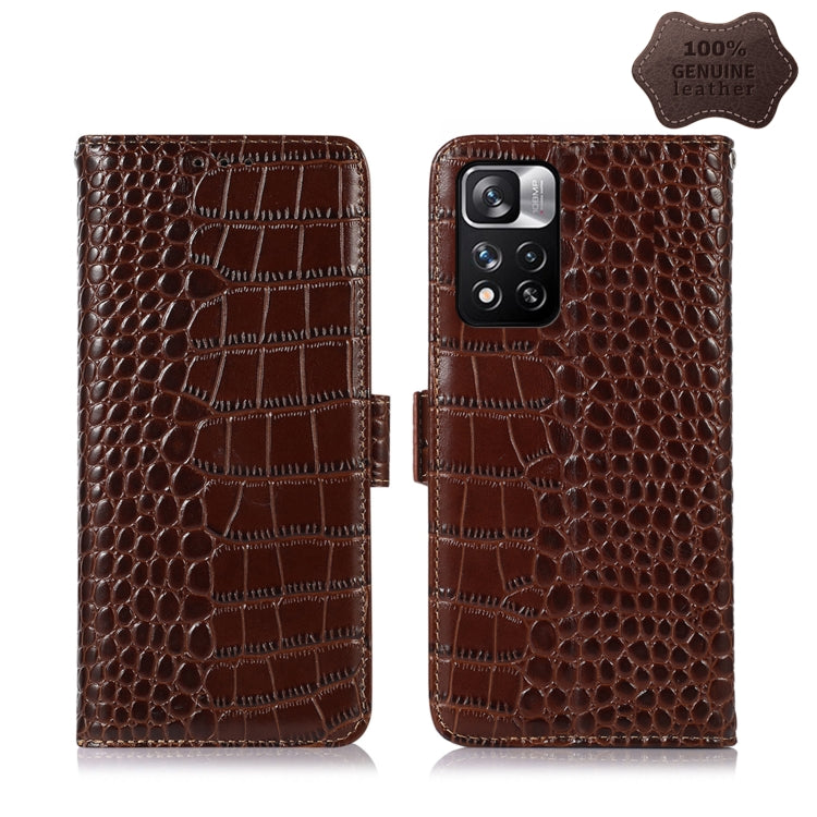 Crocodile Top Layer Cowhide Leather Phone Case, For Xiaomi Redmi 10C / 10 India, For Xiaomi Redmi K40S, For Xiaomi Redmi K50 / K50 Pro, For Xiaomi Redmi K50 Gaming, For Xiaomi Redmi Note 11 4G/11S 4G Global, For Xiaomi Redmi Note 11 Pro 4G / 5G Global ...