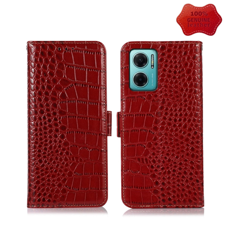 Crocodile Top Layer Cowhide Leather Phone Case, For Xiaomi Redmi 10C / 10 India, For Xiaomi Redmi K40S, For Xiaomi Redmi K50 / K50 Pro, For Xiaomi Redmi K50 Gaming, For Xiaomi Redmi Note 11 4G/11S 4G Global, For Xiaomi Redmi Note 11 Pro 4G / 5G Global ...