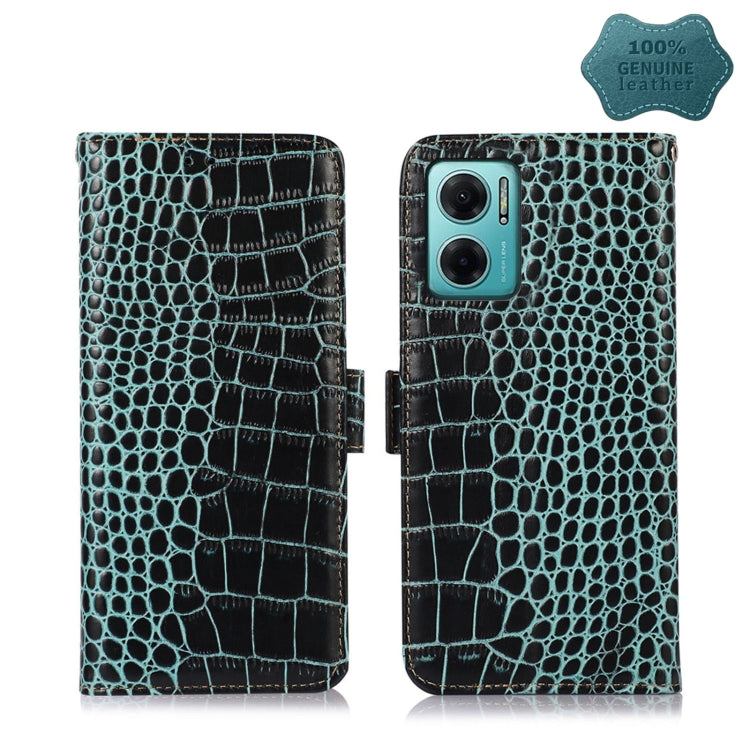 Crocodile Top Layer Cowhide Leather Phone Case, For Xiaomi Redmi 10C / 10 India, For Xiaomi Redmi K40S, For Xiaomi Redmi K50 / K50 Pro, For Xiaomi Redmi K50 Gaming, For Xiaomi Redmi Note 11 4G/11S 4G Global, For Xiaomi Redmi Note 11 Pro 4G / 5G Global ...
