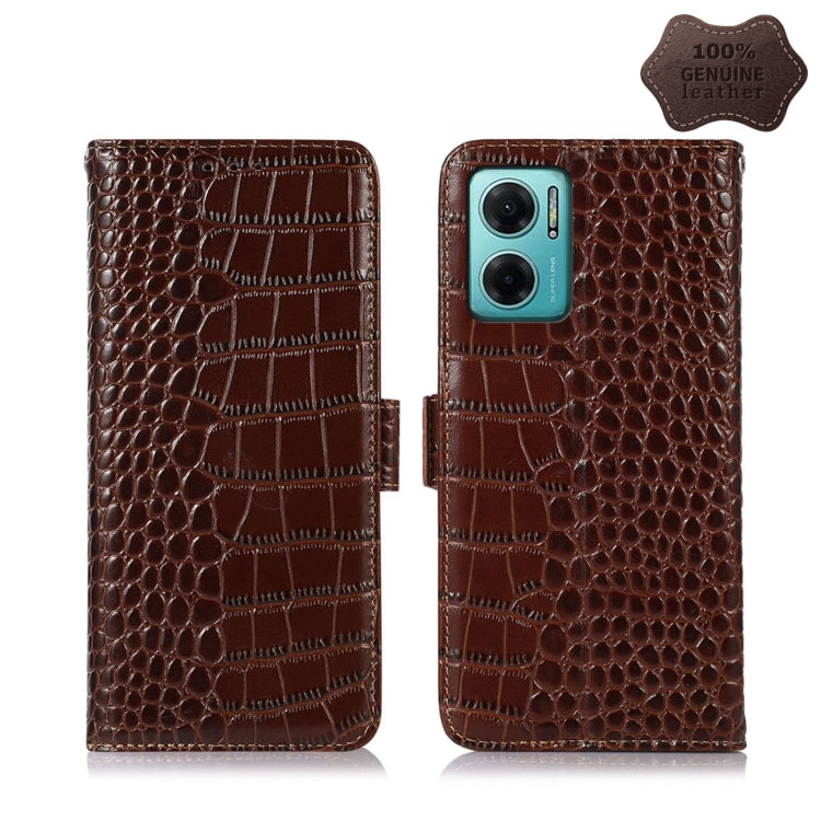 Crocodile Top Layer Cowhide Leather Phone Case, For Xiaomi Redmi 10C / 10 India, For Xiaomi Redmi K40S, For Xiaomi Redmi K50 / K50 Pro, For Xiaomi Redmi K50 Gaming, For Xiaomi Redmi Note 11 4G/11S 4G Global, For Xiaomi Redmi Note 11 Pro 4G / 5G Global ...