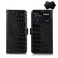 Load image into Gallery viewer, Crocodile Top Layer Cowhide Leather Phone Case, For Xiaomi Redmi 10C / 10 India, For Xiaomi Redmi K40S, For Xiaomi Redmi K50 / K50 Pro, For Xiaomi Redmi K50 Gaming, For Xiaomi Redmi Note 11 4G/11S 4G Global, For Xiaomi Redmi Note 11 Pro 4G / 5G Global ...