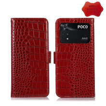 Load image into Gallery viewer, Crocodile Top Layer Cowhide Leather Phone Case, For Xiaomi Redmi 10C / 10 India, For Xiaomi Redmi K40S, For Xiaomi Redmi K50 / K50 Pro, For Xiaomi Redmi K50 Gaming, For Xiaomi Redmi Note 11 4G/11S 4G Global, For Xiaomi Redmi Note 11 Pro 4G / 5G Global ...