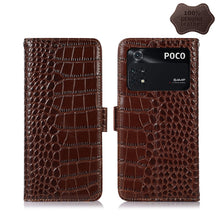 Load image into Gallery viewer, Crocodile Top Layer Cowhide Leather Phone Case, For Xiaomi Redmi 10C / 10 India, For Xiaomi Redmi K40S, For Xiaomi Redmi K50 / K50 Pro, For Xiaomi Redmi K50 Gaming, For Xiaomi Redmi Note 11 4G/11S 4G Global, For Xiaomi Redmi Note 11 Pro 4G / 5G Global ...