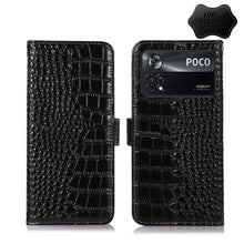 Load image into Gallery viewer, Crocodile Top Layer Cowhide Leather Phone Case, For Xiaomi Redmi 10C / 10 India, For Xiaomi Redmi K40S, For Xiaomi Redmi K50 / K50 Pro, For Xiaomi Redmi K50 Gaming, For Xiaomi Redmi Note 11 4G/11S 4G Global, For Xiaomi Redmi Note 11 Pro 4G / 5G Global ...