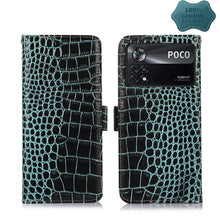 Load image into Gallery viewer, Crocodile Top Layer Cowhide Leather Phone Case, For Xiaomi Redmi 10C / 10 India, For Xiaomi Redmi K40S, For Xiaomi Redmi K50 / K50 Pro, For Xiaomi Redmi K50 Gaming, For Xiaomi Redmi Note 11 4G/11S 4G Global, For Xiaomi Redmi Note 11 Pro 4G / 5G Global ...