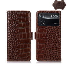 Load image into Gallery viewer, Crocodile Top Layer Cowhide Leather Phone Case, For Xiaomi Redmi 10C / 10 India, For Xiaomi Redmi K40S, For Xiaomi Redmi K50 / K50 Pro, For Xiaomi Redmi K50 Gaming, For Xiaomi Redmi Note 11 4G/11S 4G Global, For Xiaomi Redmi Note 11 Pro 4G / 5G Global ...
