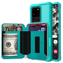 Load image into Gallery viewer, Zipper Wallet Card Bag PU Back Phone Case, For Samsung Galaxy S20, For Samsung Galaxy S20+, For Samsung Galaxy S20 Ultra, For Samsung Galaxy Note10