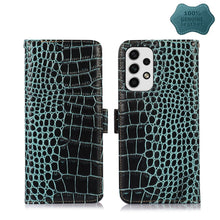 Load image into Gallery viewer, Crocodile Top Layer Cowhide Leather Phone Case, For Samsung Galaxy A23 4G, For Samsung Galaxy A33 5G, For Samsung Galaxy A53 5G, For Samsung Galaxy A73 5G
