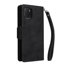 Load image into Gallery viewer, Rivet Buckle 9 Cards Three Fold Leather Phone Case, For Samsung Galaxy Note10 Lite, For Samsung Galaxy Note10+, For Samsung Galaxy Note20 Ultra, For Samsung Galaxy S8, For Samsung Galaxy S9, For Samsung Galaxy S9+, For Samsung Galaxy S10               ...