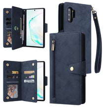Load image into Gallery viewer, Rivet Buckle 9 Cards Three Fold Leather Phone Case, For Samsung Galaxy Note10 Lite, For Samsung Galaxy Note10+, For Samsung Galaxy Note20 Ultra, For Samsung Galaxy S8, For Samsung Galaxy S9, For Samsung Galaxy S9+, For Samsung Galaxy S10               ...