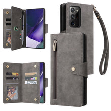 Load image into Gallery viewer, Rivet Buckle 9 Cards Three Fold Leather Phone Case, For Samsung Galaxy Note10 Lite, For Samsung Galaxy Note10+, For Samsung Galaxy Note20 Ultra, For Samsung Galaxy S8, For Samsung Galaxy S9, For Samsung Galaxy S9+, For Samsung Galaxy S10               ...