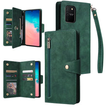 Load image into Gallery viewer, Rivet Buckle 9 Cards Three Fold Leather Phone Case, For Samsung Galaxy Note10 Lite, For Samsung Galaxy Note10+, For Samsung Galaxy Note20 Ultra, For Samsung Galaxy S8, For Samsung Galaxy S9, For Samsung Galaxy S9+, For Samsung Galaxy S10               ...