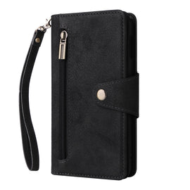 Rivet Buckle 9 Cards Three Fold Leather Phone Case, For Samsung Galaxy S10e, For Samsung Galaxy S20, For Samsung Galaxy S20 FE 5G, For Samsung Galaxy S20+, For Samsung Galaxy S21 5G, For Samsung Galaxy S21 FE 5G, For Samsung Galaxy S21+                ...