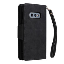 Load image into Gallery viewer, Rivet Buckle 9 Cards Three Fold Leather Phone Case, For Samsung Galaxy S10e, For Samsung Galaxy S20, For Samsung Galaxy S20 FE 5G, For Samsung Galaxy S20+, For Samsung Galaxy S21 5G, For Samsung Galaxy S21 FE 5G, For Samsung Galaxy S21+                ...