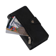 Load image into Gallery viewer, Rivet Buckle 9 Cards Three Fold Leather Phone Case, For Samsung Galaxy S10e, For Samsung Galaxy S20, For Samsung Galaxy S20 FE 5G, For Samsung Galaxy S20+, For Samsung Galaxy S21 5G, For Samsung Galaxy S21 FE 5G, For Samsung Galaxy S21+                ...
