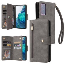 Load image into Gallery viewer, Rivet Buckle 9 Cards Three Fold Leather Phone Case, For Samsung Galaxy S10e, For Samsung Galaxy S20, For Samsung Galaxy S20 FE 5G, For Samsung Galaxy S20+, For Samsung Galaxy S21 5G, For Samsung Galaxy S21 FE 5G, For Samsung Galaxy S21+                ...