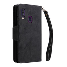 Load image into Gallery viewer, Rivet Buckle 9 Cards Three Fold Leather Phone Case, For Samsung Galaxy A40, For Samsung Galaxy A42 5G, For Samsung Galaxy A51, For Samsung Galaxy A51 5G, For Samsung Galaxy A52 5G, For Samsung Galaxy A70/A70S, For Samsung Galaxy A71                    ...
