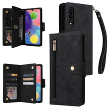 Load image into Gallery viewer, Rivet Buckle 9 Cards Three Fold Leather Phone Case, For Samsung Galaxy A40, For Samsung Galaxy A42 5G, For Samsung Galaxy A51, For Samsung Galaxy A51 5G, For Samsung Galaxy A52 5G, For Samsung Galaxy A70/A70S, For Samsung Galaxy A71                    ...