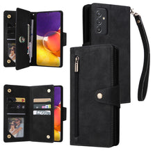 Load image into Gallery viewer, Rivet Buckle 9 Cards Three Fold Leather Phone Case, For Samsung Galaxy A82, For Samsung Galaxy Note9, For Samsung Galaxy Note10