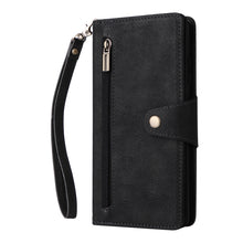 Load image into Gallery viewer, Rivet Buckle 9 Cards Three Fold Leather Phone Case, For Samsung Galaxy A82, For Samsung Galaxy Note9, For Samsung Galaxy Note10