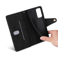 Load image into Gallery viewer, Rivet Buckle 9 Cards Three Fold Leather Phone Case, For Samsung Galaxy A82, For Samsung Galaxy Note9, For Samsung Galaxy Note10