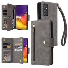 Load image into Gallery viewer, Rivet Buckle 9 Cards Three Fold Leather Phone Case, For Samsung Galaxy A82, For Samsung Galaxy Note9, For Samsung Galaxy Note10