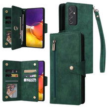 Load image into Gallery viewer, Rivet Buckle 9 Cards Three Fold Leather Phone Case, For Samsung Galaxy A82, For Samsung Galaxy Note9, For Samsung Galaxy Note10