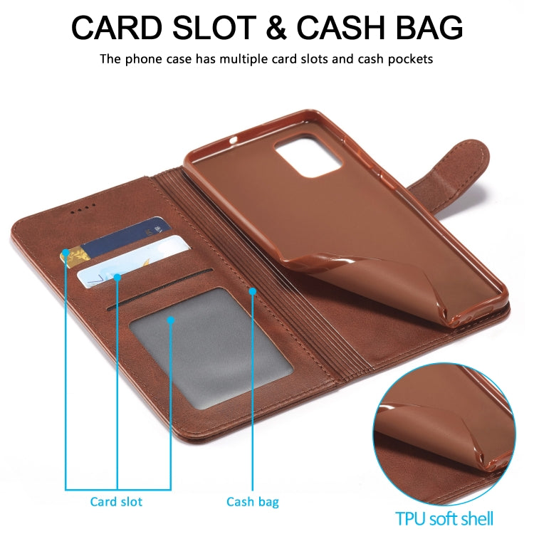 LC.IMEEKE Calf Texture Leather Phone Case, For Samsung Galaxy M23 5G/F23 5G