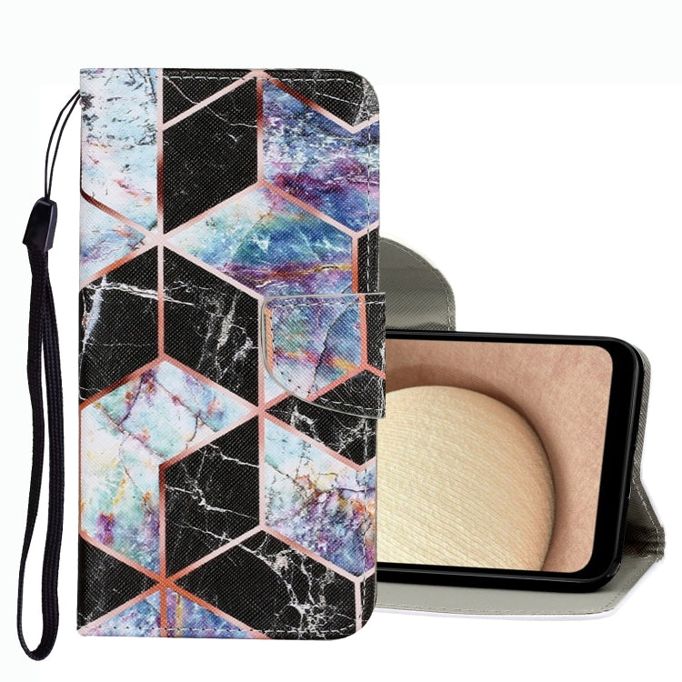 Coloured Drawing Pattern Leather Phone Case, For Samsung Galaxy A02s US Version, For Samsung Galaxy A03s, For Samsung Galaxy A13