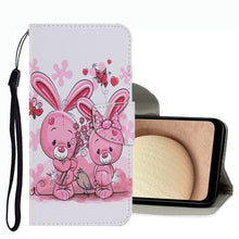 Load image into Gallery viewer, Coloured Drawing Pattern Leather Phone Case, For Samsung Galaxy A02s US Version, For Samsung Galaxy A03s, For Samsung Galaxy A13