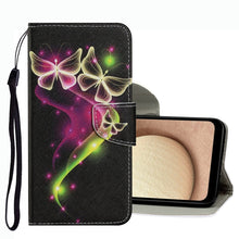 Load image into Gallery viewer, Coloured Drawing Pattern Leather Phone Case, For Samsung Galaxy A02s US Version, For Samsung Galaxy A03s, For Samsung Galaxy A13