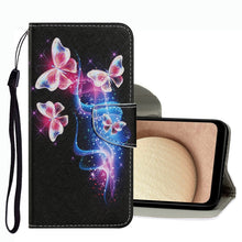 Load image into Gallery viewer, Coloured Drawing Pattern Leather Phone Case, For Samsung Galaxy A02s US Version, For Samsung Galaxy A03s, For Samsung Galaxy A13