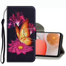 Load image into Gallery viewer, Coloured Drawing Pattern Leather Phone Case, For Samsung Galaxy A33, For Samsung Galaxy A42 5G, For Samsung Galaxy A53