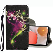 Load image into Gallery viewer, Coloured Drawing Pattern Leather Phone Case, For Samsung Galaxy A33, For Samsung Galaxy A42 5G, For Samsung Galaxy A53