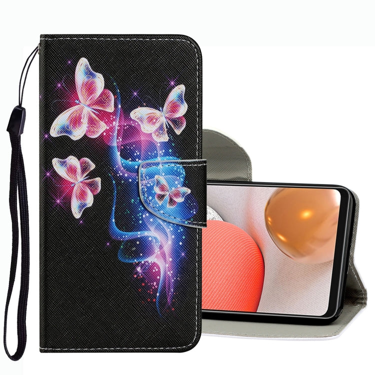 Coloured Drawing Pattern Leather Phone Case, For Samsung Galaxy A33, For Samsung Galaxy A42 5G, For Samsung Galaxy A53