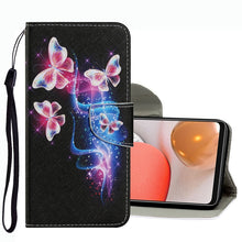 Load image into Gallery viewer, Coloured Drawing Pattern Leather Phone Case, For Samsung Galaxy A33, For Samsung Galaxy A42 5G, For Samsung Galaxy A53