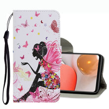 Load image into Gallery viewer, Coloured Drawing Pattern Leather Phone Case, For Samsung Galaxy A33, For Samsung Galaxy A42 5G, For Samsung Galaxy A53