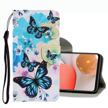 Load image into Gallery viewer, Coloured Drawing Pattern Leather Phone Case, For Samsung Galaxy A33, For Samsung Galaxy A42 5G, For Samsung Galaxy A53