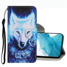 Load image into Gallery viewer, Coloured Drawing Pattern Leather Phone Case, For Samsung Galaxy S22 Ultra 5G, For Samsung Galaxy S22 5G, For Samsung Galaxy S22+ 5G