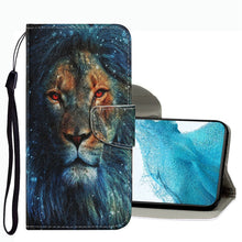 Load image into Gallery viewer, Coloured Drawing Pattern Leather Phone Case, For Samsung Galaxy S22 Ultra 5G, For Samsung Galaxy S22 5G, For Samsung Galaxy S22+ 5G